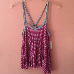Free People Striped Tank Top
